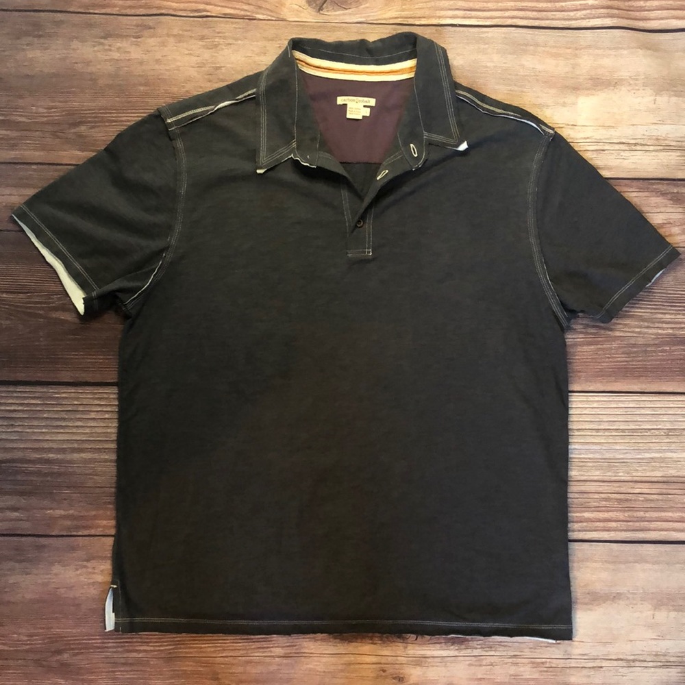 Carbon to Cobalt mens polo shirt size L